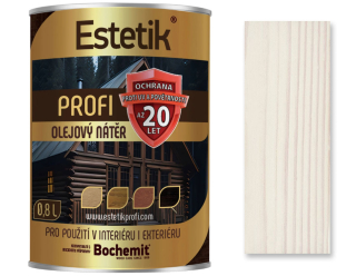Estetik Profi olejová lazura - bílá